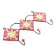 Red And Yellow Floral Ceramic Tiles Hooks
